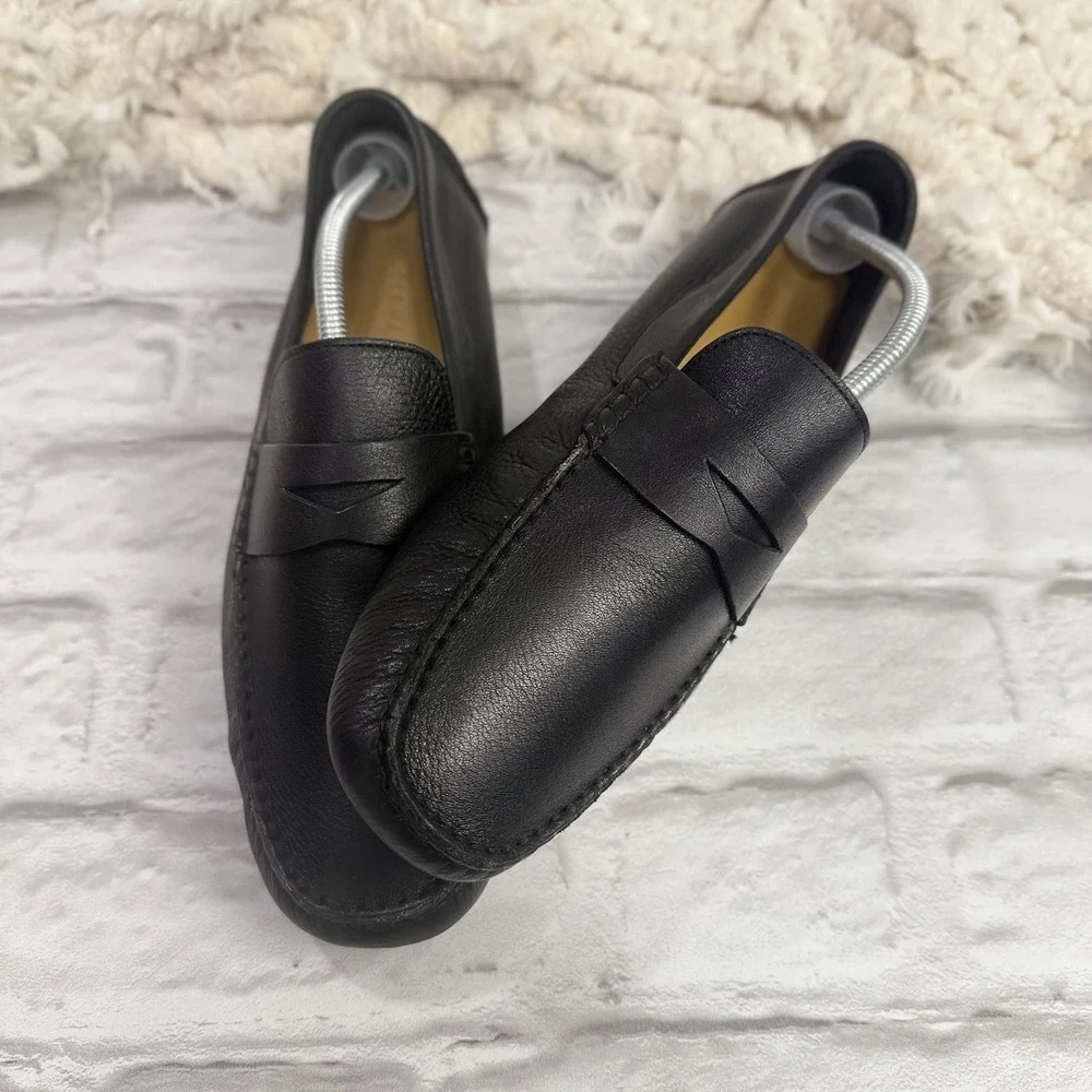 Cole Haan C04535 Black Howland Penny Loafers Driving Mocs Soft Comfort Mens 11 W